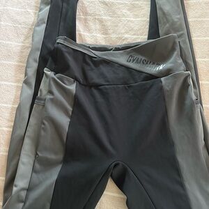 Gymshark Black and Gray Leggings